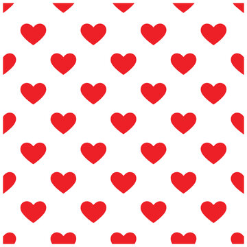 Valentine red heart vector. Seamless pattern background illustration eps 10