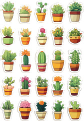 seamless background with cactus