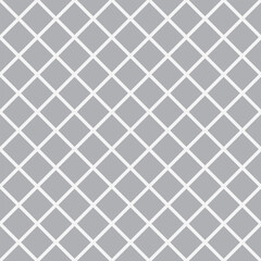 Seamless off-white diagonal grid vector on a light gray background. Clean geometric design suitable for wallpaper, pattern design, wrapping paper, and digital projects.