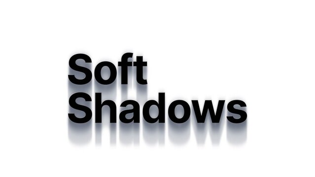 Soft Shadow Text