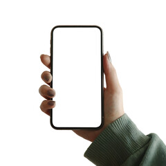 Hand Holding Modern Smartphone