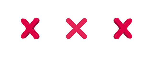 Obraz premium cross mark