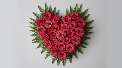 Red Rose Heart Arrangement