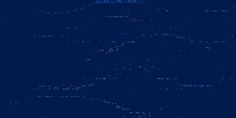 Fototapeta premium A dark blue background with scattered bright white speckles resembling stars