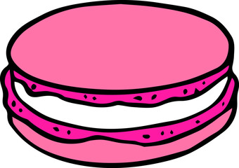Colorful Macaron Illustration Vector