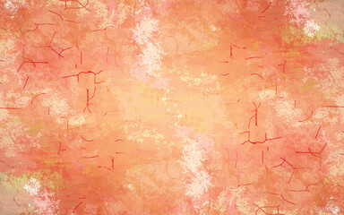 Obraz premium Warm abstract orange and peach painted texture with soft grain and artistic details. Ideal background for creative and modern design projects.