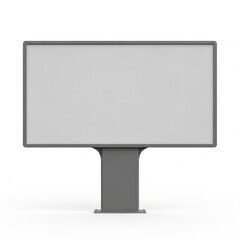 Obraz premium Blank digital signage display on stand isolated on white background