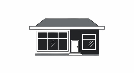 Modern minimalist house front elevation design