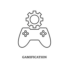 Simple Gamification icon for social media, app, and web design. Vector illustration, Eps 10.