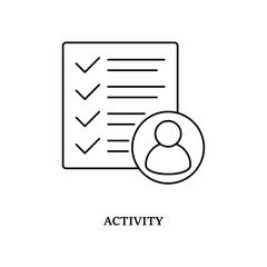 Simple Activity icon for social media, app, and web design. Vector illustration, Eps 10.