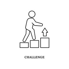 Simple Challenge icon for social media, app, and web design. Vector illustration, Eps 10.