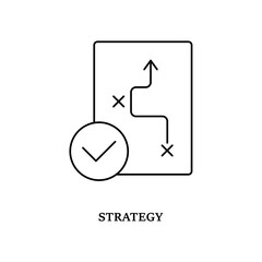 Simple Strategy icon for social media, app, and web design. Vector illustration, Eps 10.