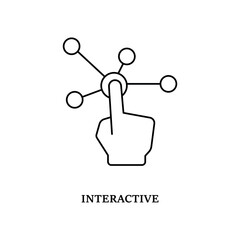 Simple Interactive icon for social media, app, and web design. Vector illustration, Eps 10.