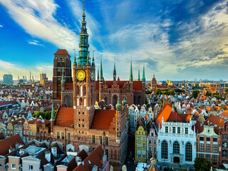 Architecture Old Town Gdansk With