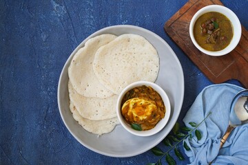 Kerala Breakfast Appam and egg roast | Vellayappam and Egg curry