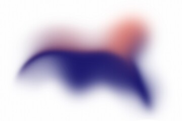 Modern Gradient Flow Blob Deep Navy to Warm Coral on White Background