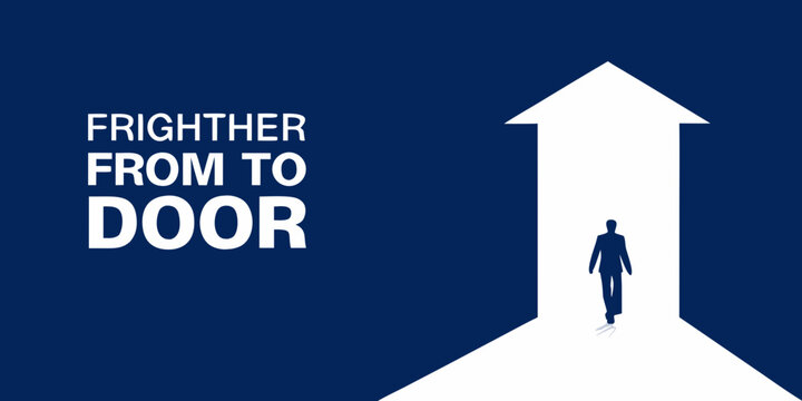 a man walking through a door to frighten someone