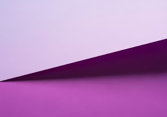 Minimalist Abstract Background with Layers of Gradient Purple and Violet Paper Overlap