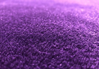Deep Violet Textured Fabric Background with Fine Fibers Macro Detail