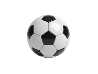 Obraz premium Classic black and white soccer ball isolated on transparent background