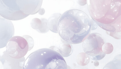 Minimal Abstract Floating Gradient Spheres on White