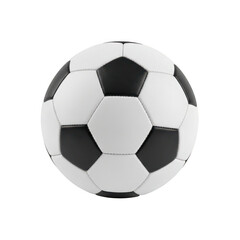 Obraz premium Classic black and white soccer ball isolated on transparent background