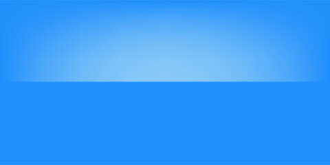 Obraz premium Blue podium with elegant blue wave lines on the back for product presentation. Display of cosmetic products. Stage or podium.