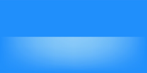 Obraz premium Blue podium with elegant blue wave lines on the back for product presentation. Display of cosmetic products. Stage or podium.