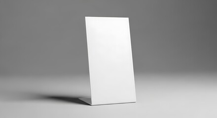 Naklejka premium Blank White Countertop Display Stand for Presentations