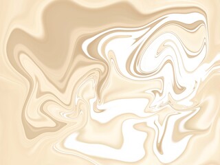 White, cream, brown liquid background, wavy gradient wallpaper.