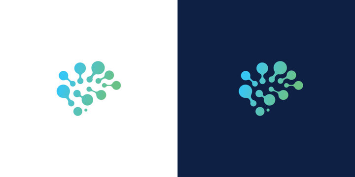 innovation networking and modern digital connectivity vector logo design
