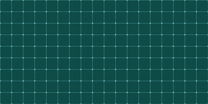 Grid pattern blueprint on black paper background, graph white notebook. Millimeter paper with architect gird and white tech dot. Drawing grid with map checker paper, vector illustration.