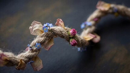 Flowers Woven into a Single Thread of Time Macro