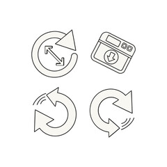 Streamline your finances with modern banking icons