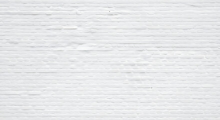 Fototapeta premium Close-up of white painted brick wall texture background