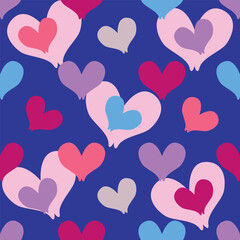 seamless pattern with hearts