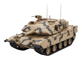Fototapeta premium 戦車模型 砂漠迷彩 強力な軍事力