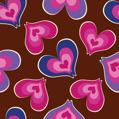 seamless pattern with hearts