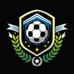 Obraz premium vector illustration of a soccer club logo