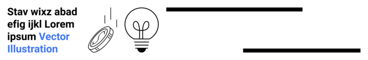 Innovation, creativity, energy efficiency, idea generation, sustainability, digital solutions. A light bulb and power button design. Innovation and creativity concept