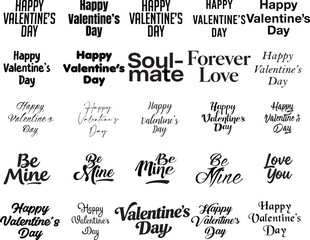 set of calligraphic design elements