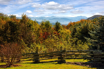 Fall Colors and The Blue Ridge Mountains in Western North Carolina