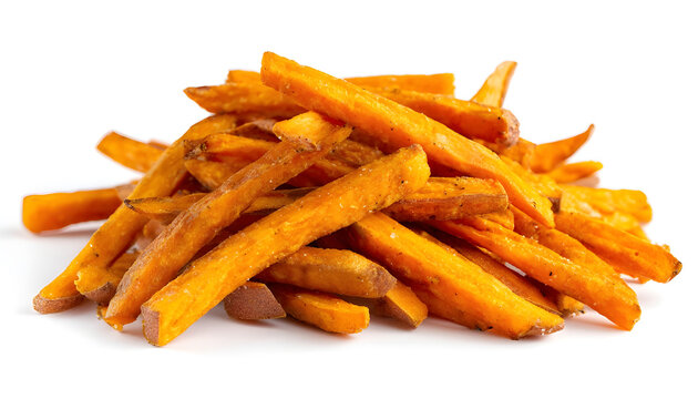 Freshly Cooked Sweet Potato Fries with a Crunchy Texture Perfect for Snacking or Garnishing Dishes