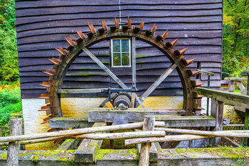 Waterwheel Old Watermill Stream Farmhouse