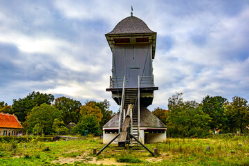 Rear View Traditional Dutch Windmill