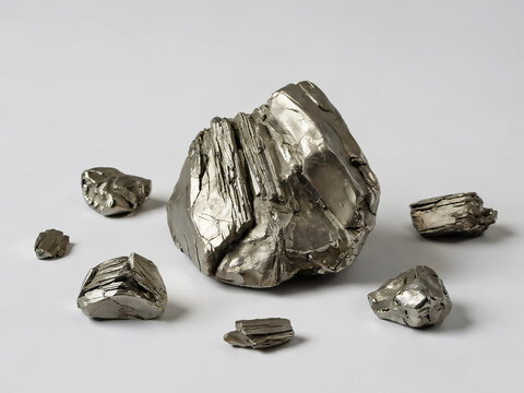 Rough Metallic Ore Samples