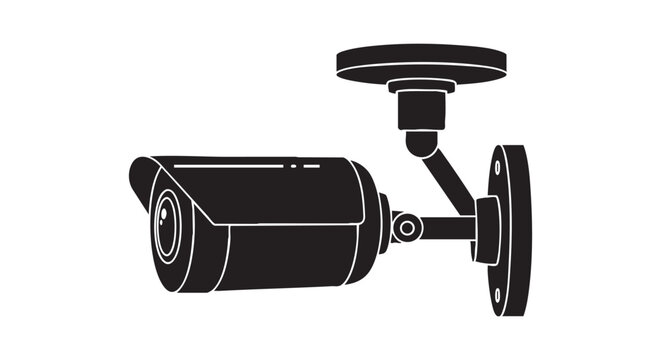 Outdoor Bullet Camera Graphic Protection and Safety Concept