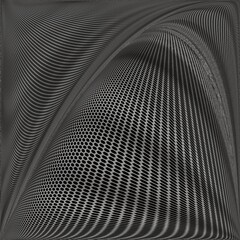 Abstract Honeycomb Wave Pattern