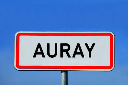 place-name sign Auray