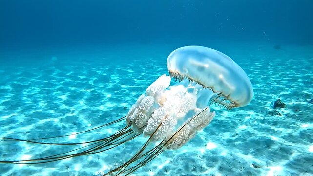 Chironex fleckeri Venomous Jellyfish Close Up